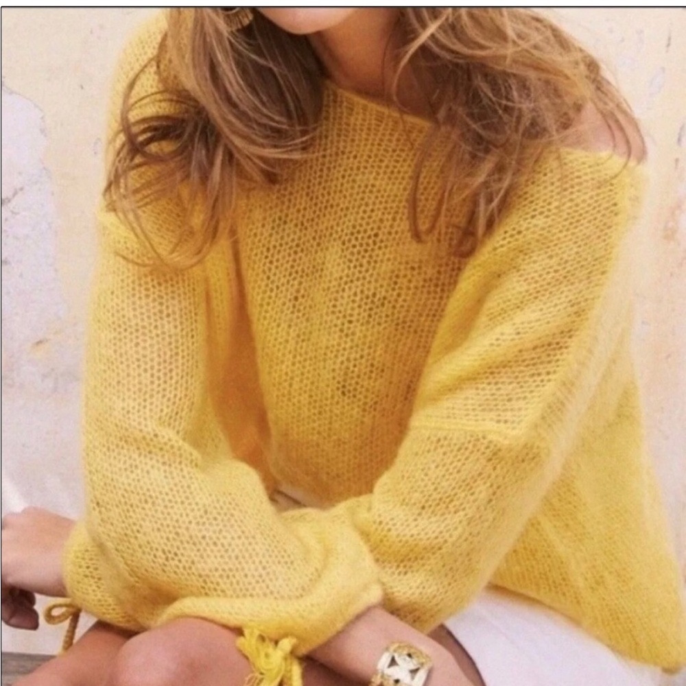Sezane Dicky Jumper yellow